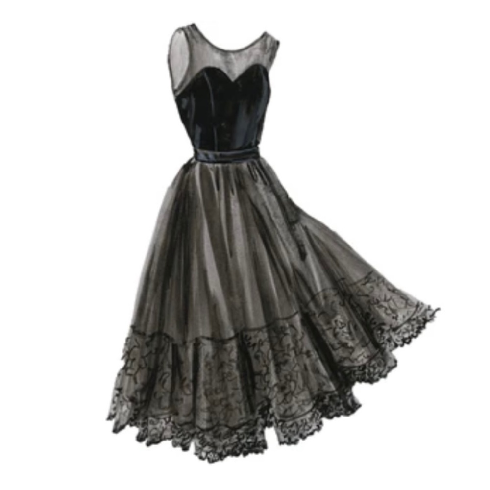 J. Peterman Company Isabella’s Lace Hem Dress Size 10